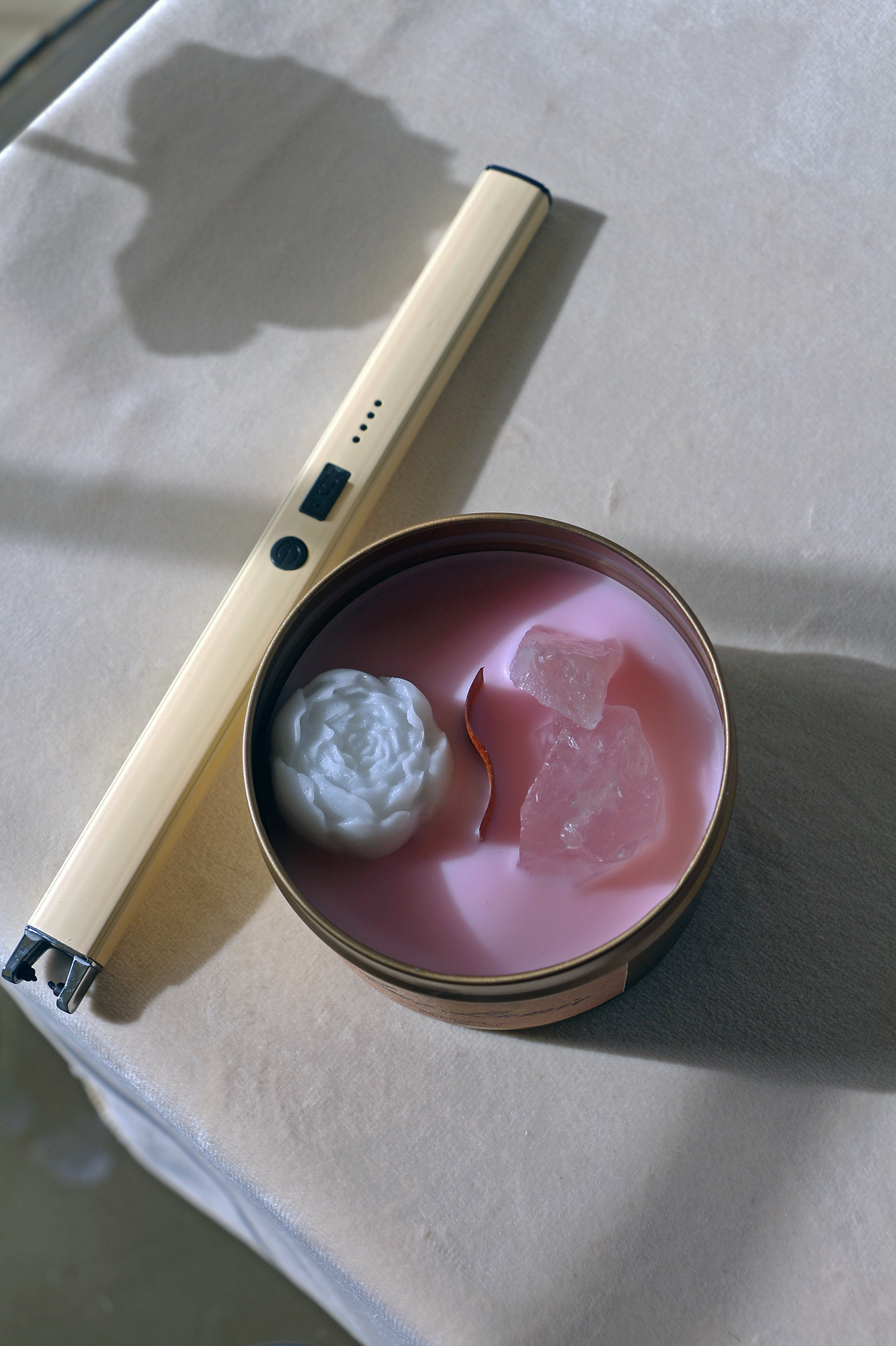 Rose Quartz "Water Bloom"
