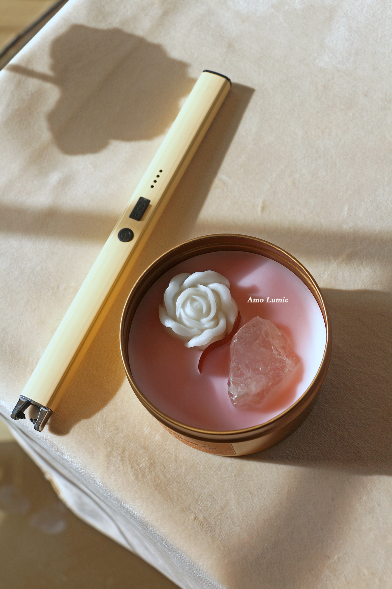 Rose Quartz "Water Bloom"